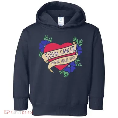 Colon Cancer Support Educate Advocate Toddler Hoodie