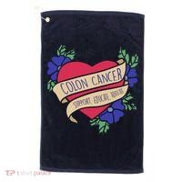 Colon Cancer Support Educate Advocate Golf Towel thumb 0
