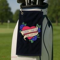 Colon Cancer Support Educate Advocate Golf Towel thumb 2