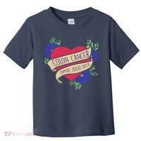 Colon Cancer Support Educate Advocate Toddler T-Shirt thumb 0