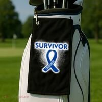 Colon Cancer Survivor Golf Towel thumb 2
