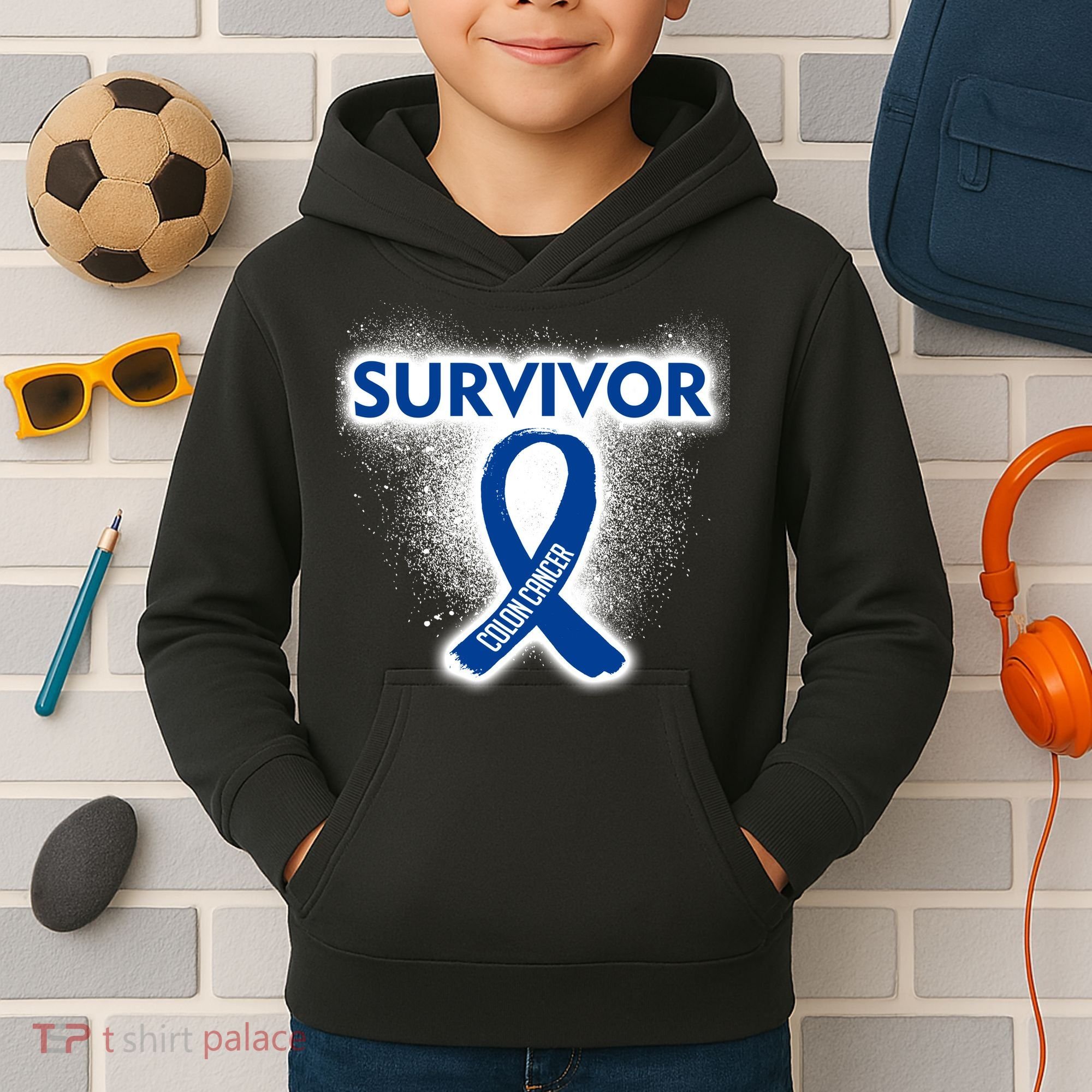 Colon Cancer Survivor Kids Hoodie