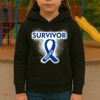 Colon Cancer Survivor Kids Hoodie thumb 3