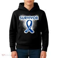 Colon Cancer Survivor Kids Hoodie thumb 4