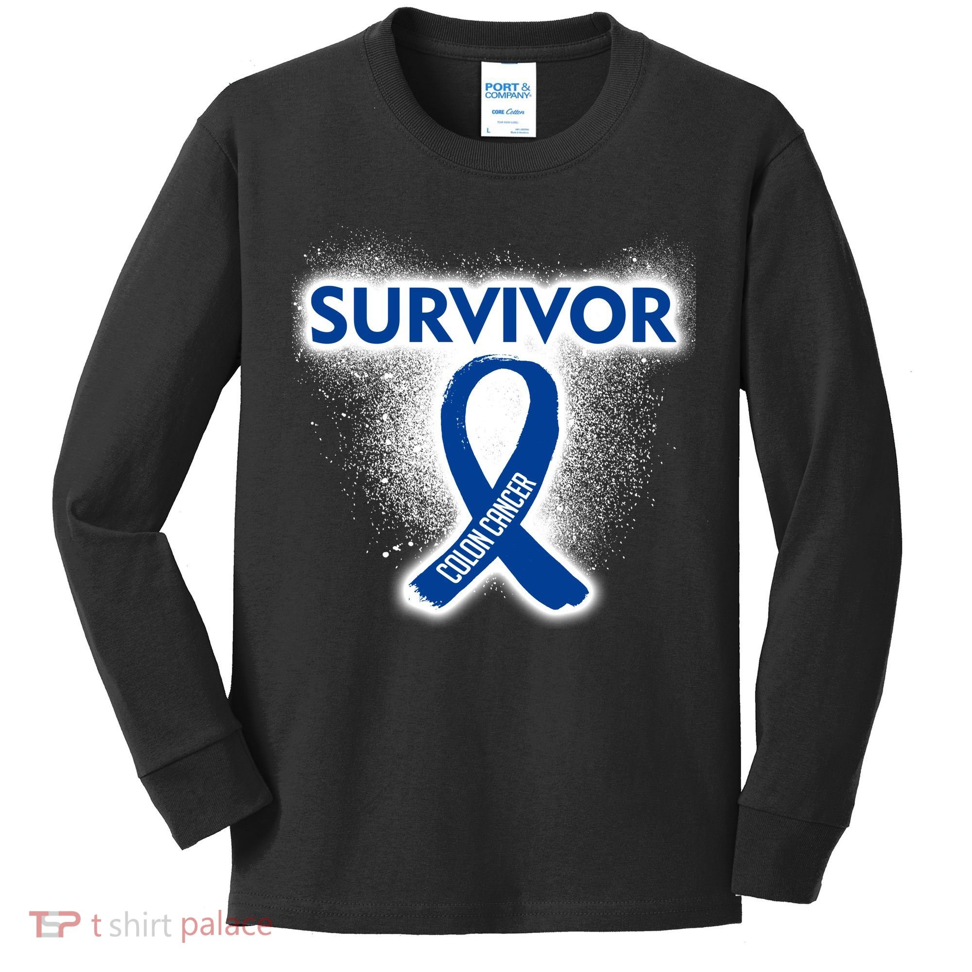Colon Cancer Survivor Kids Long Sleeve Shirt