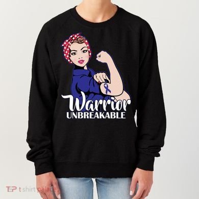Colon Cancer Unbreakable Warrior Women's Sweatshirt