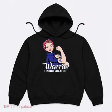 Colon Cancer Unbreakable Warrior Hoodie