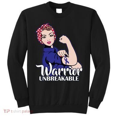 Colon Cancer Unbreakable Warrior Sweatshirt