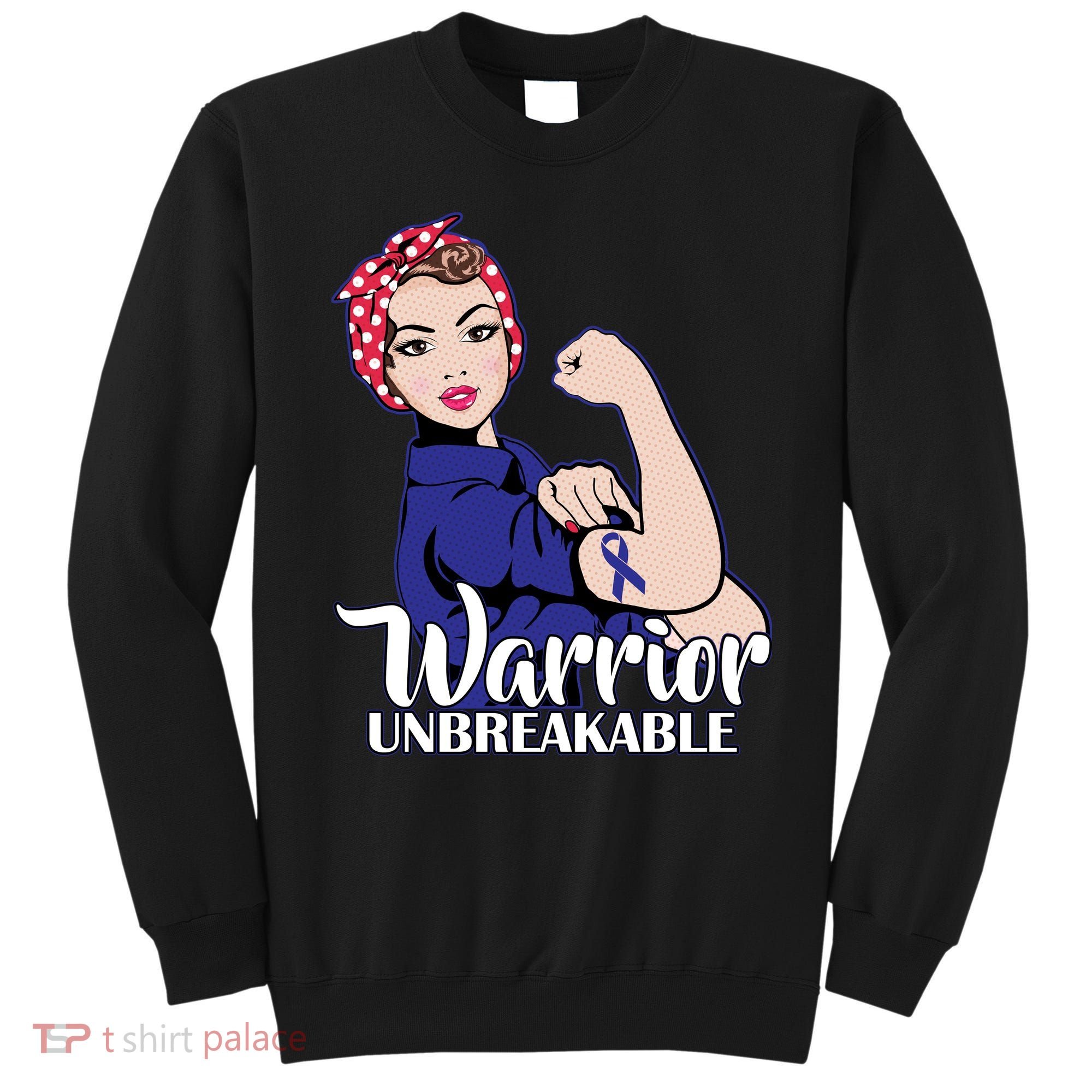 Colon Cancer Unbreakable Warrior Sweatshirt