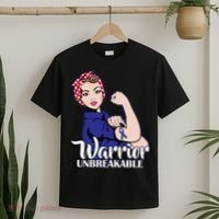 Colon Cancer Unbreakable Warrior T-Shirt thumb 2