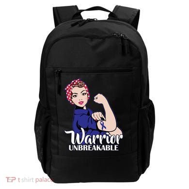 Colon Cancer Unbreakable Warrior Backpack