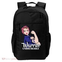Colon Cancer Unbreakable Warrior Backpack thumb 0