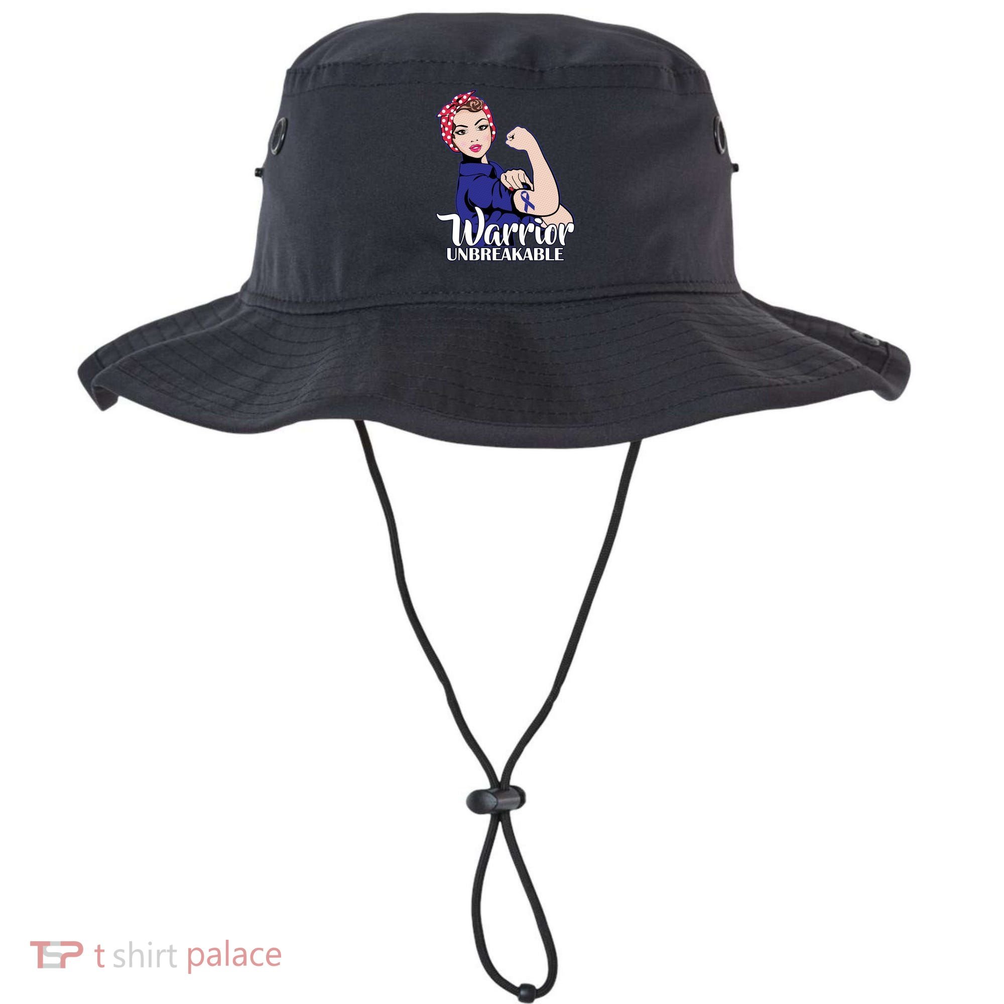 Colon Cancer Unbreakable Warrior Bucket Hat