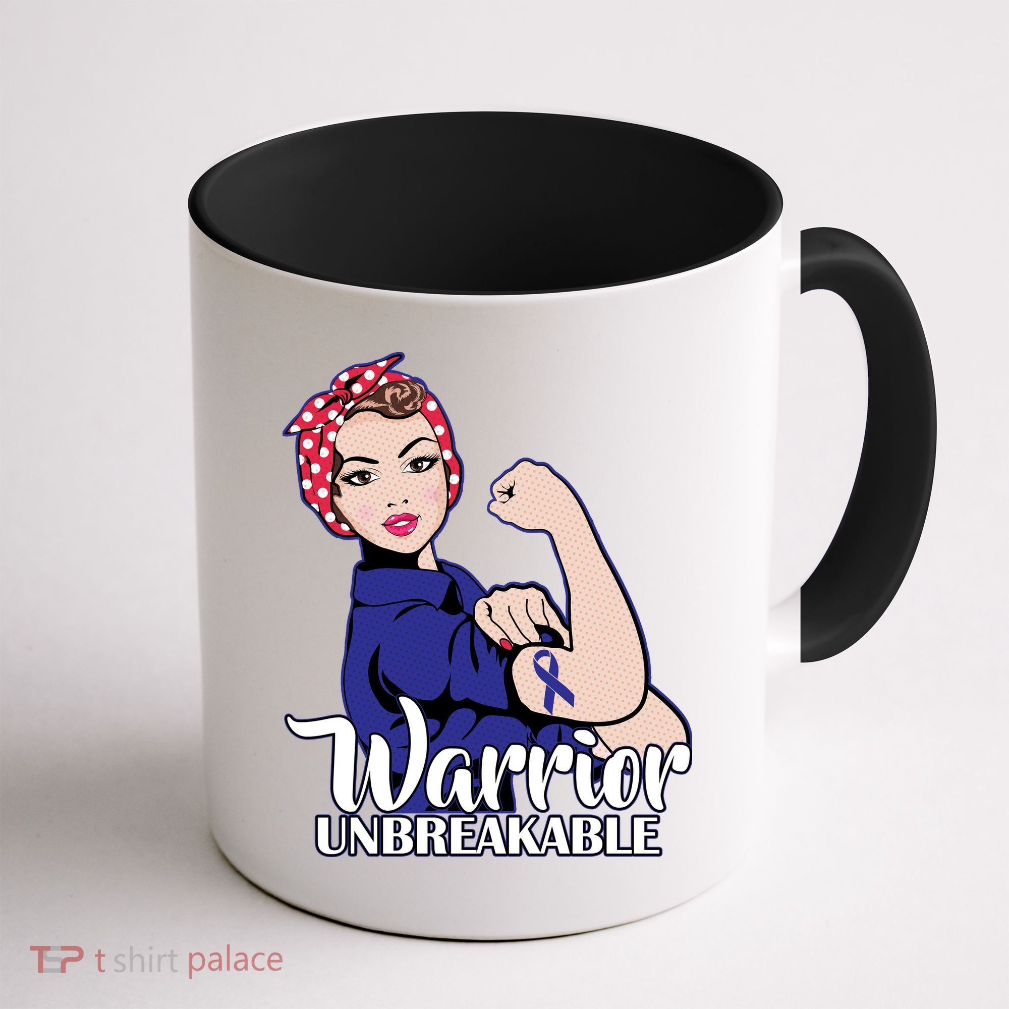 Colon Cancer Unbreakable Warrior Coffee Mug