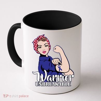 Colon Cancer Unbreakable Warrior Coffee Mug