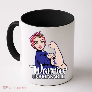 Colon Cancer Unbreakable Warrior Coffee Mug