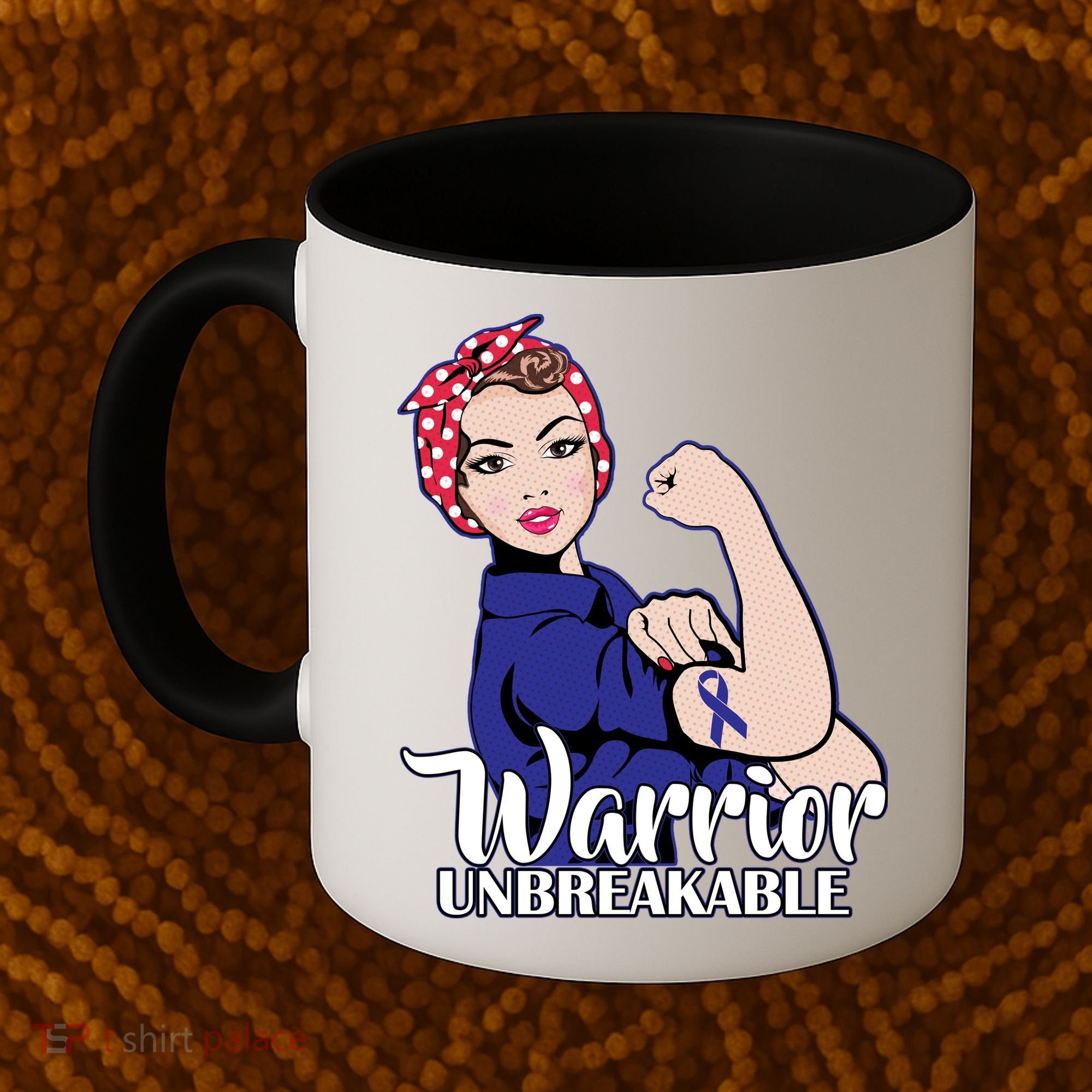 Colon Cancer Unbreakable Warrior Coffee Mug