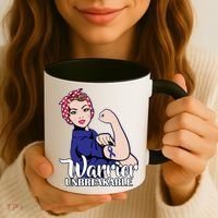 Colon Cancer Unbreakable Warrior Coffee Mug thumb 3