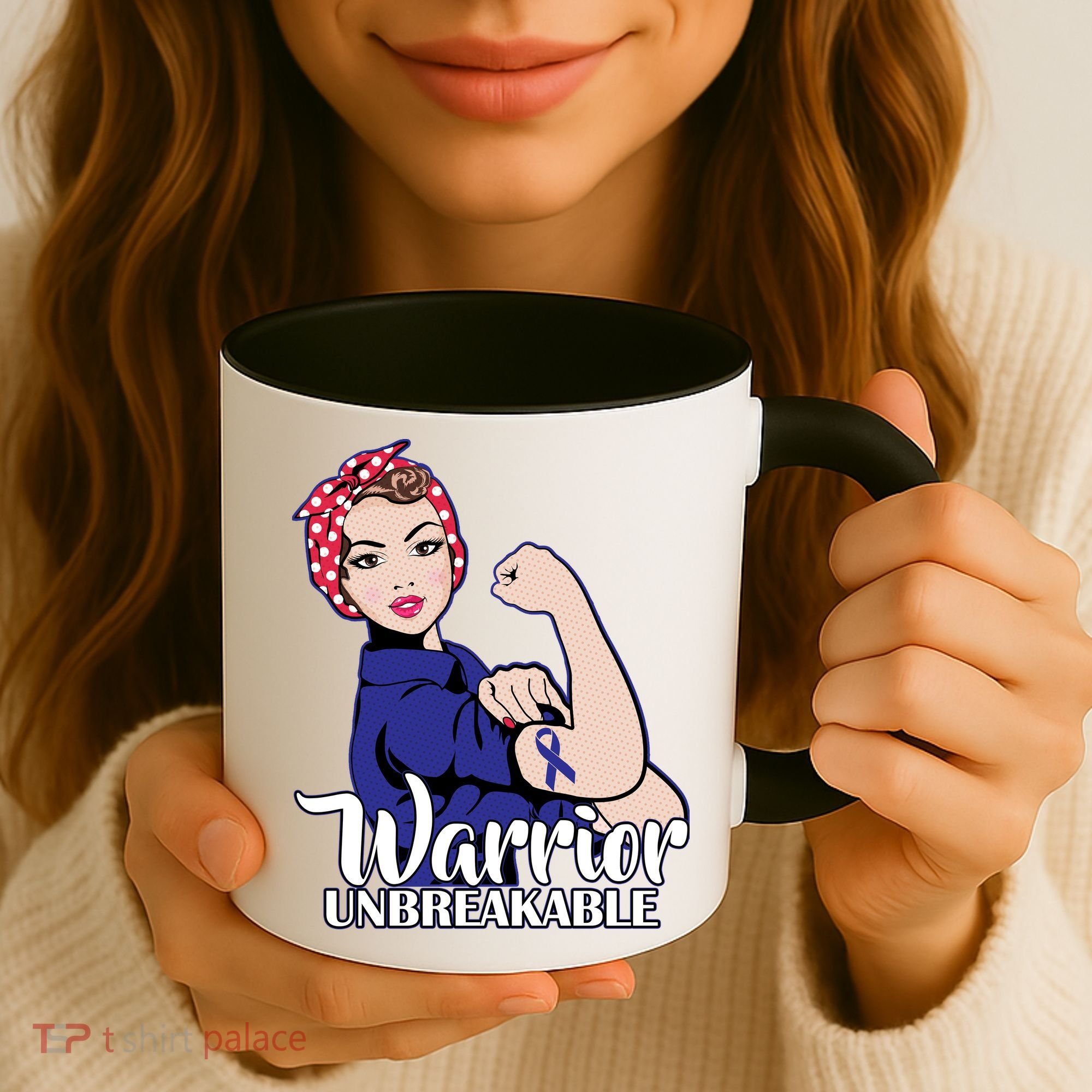 Colon Cancer Unbreakable Warrior Coffee Mug