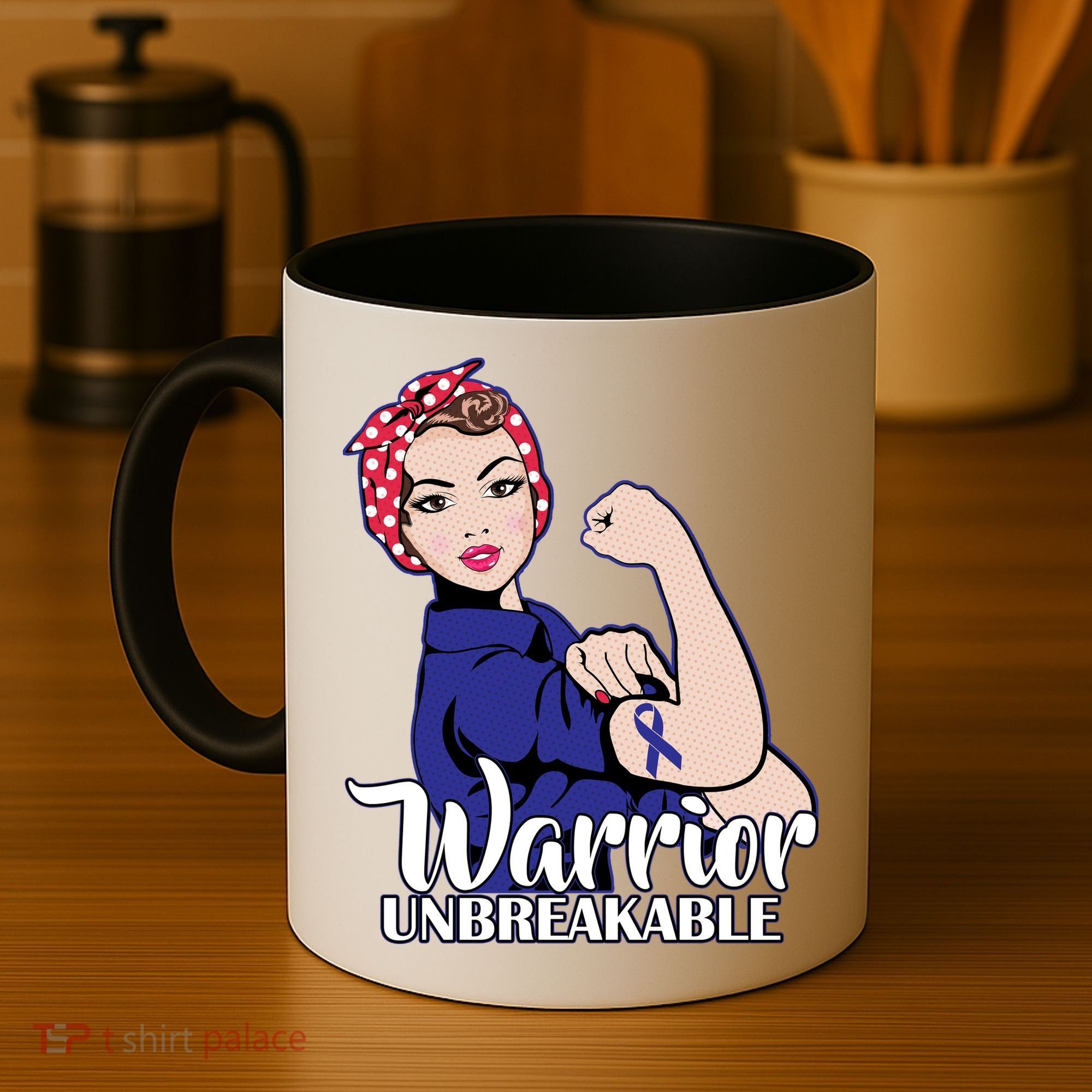 Colon Cancer Unbreakable Warrior Coffee Mug