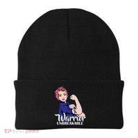 Colon Cancer Unbreakable Warrior Beanie thumb 0