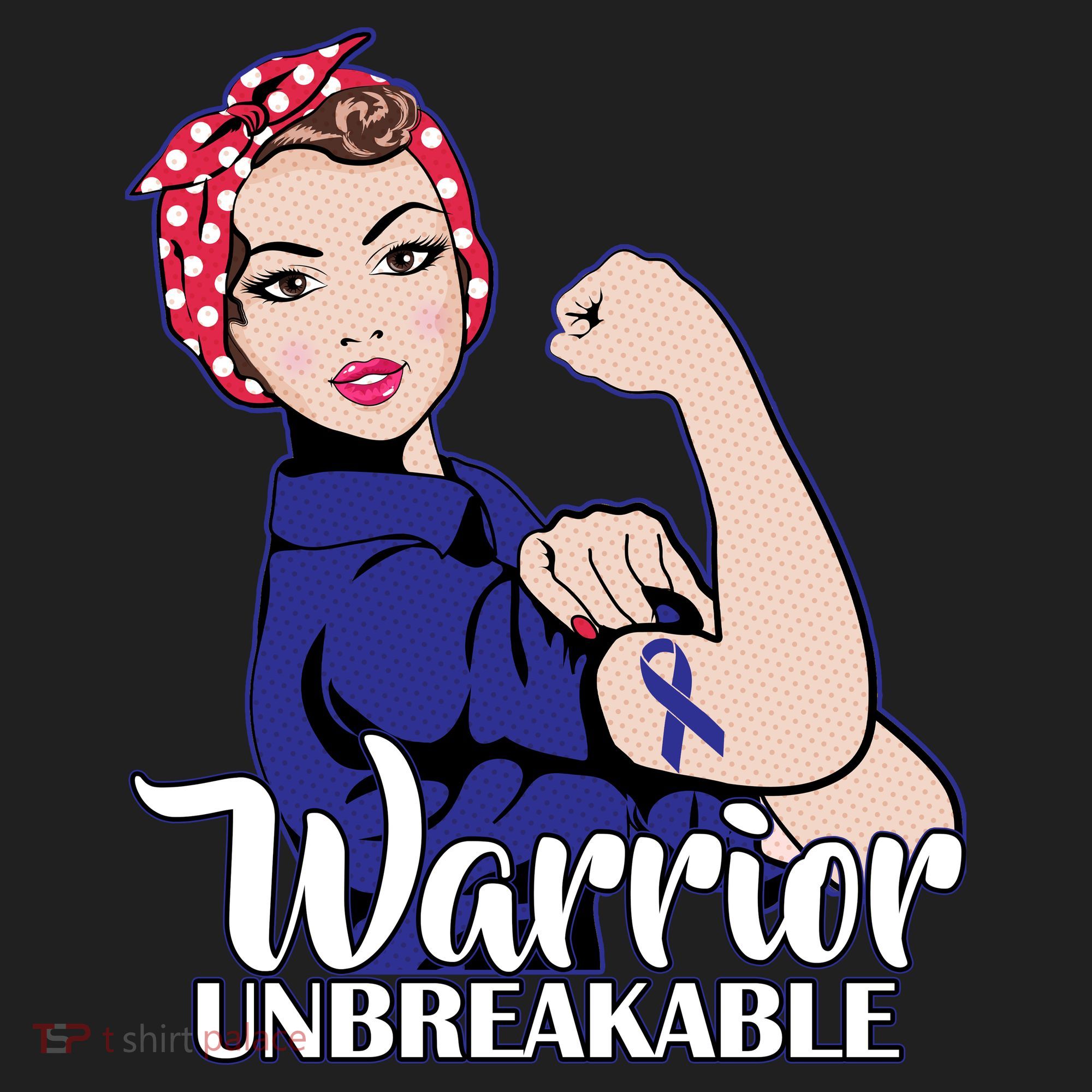 Colon Cancer Unbreakable Warrior Beanie