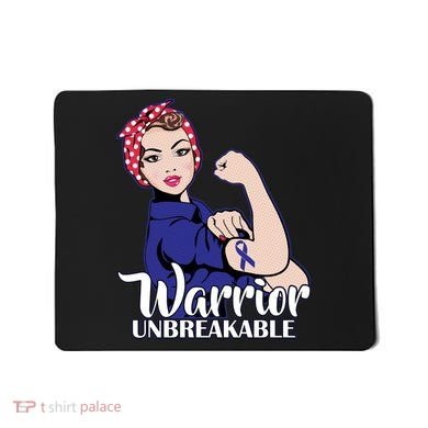 Colon Cancer Unbreakable Warrior Mousepad