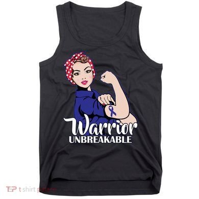Colon Cancer Unbreakable Warrior Tank Top