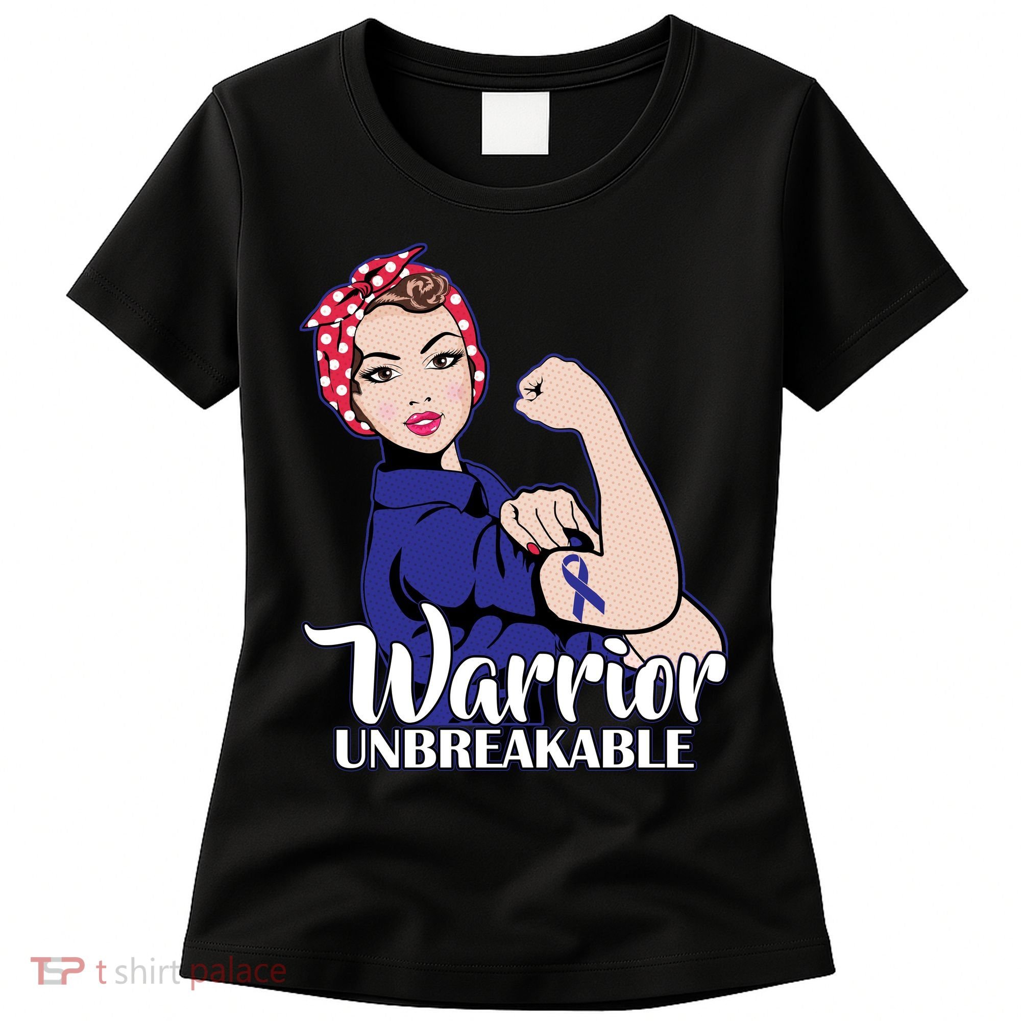 Colon Cancer Unbreakable Warrior Women's T-Shirt