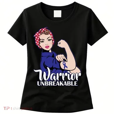 Colon Cancer Unbreakable Warrior Women's T-Shirt