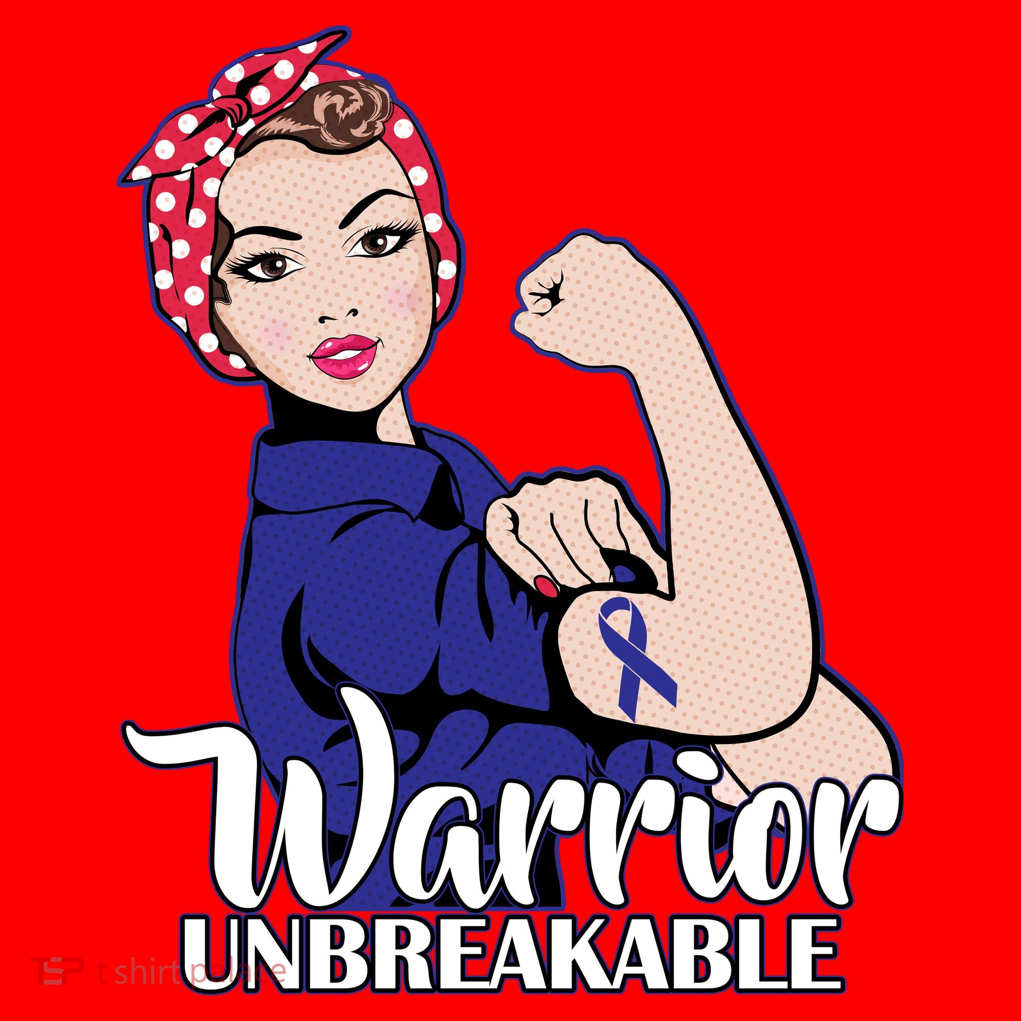 Colon Cancer Unbreakable Warrior Santa Hat