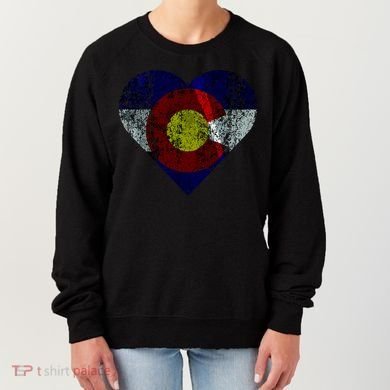 Colorado Flag Heart Women's Sweatshirt
