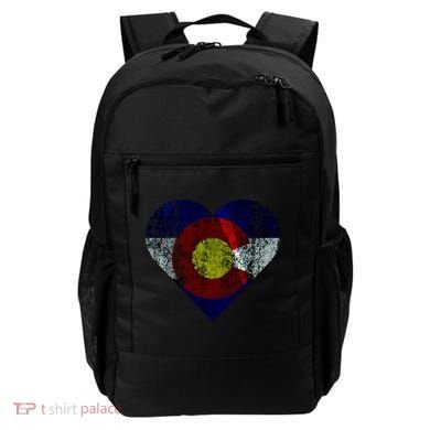 Colorado Flag Heart Backpack