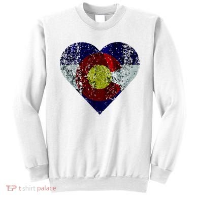 Colorado Flag Heart Sweatshirt