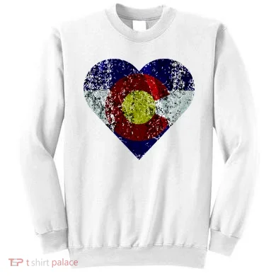 Colorado Flag Heart Sweatshirt