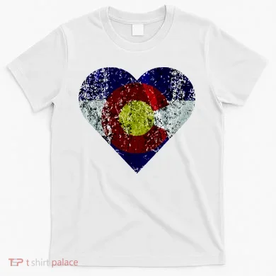 Colorado Flag Heart T-Shirt