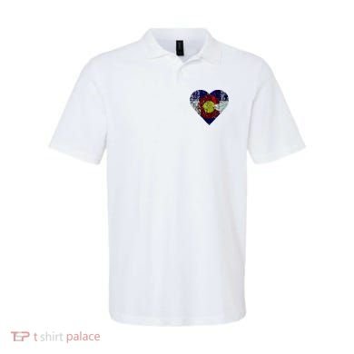 Colorado Flag Heart Polo