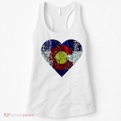 Colorado Flag Heart Women's Tank Top