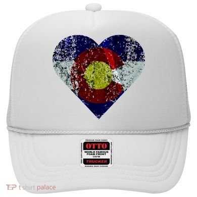 Colorado Flag Heart Hat
