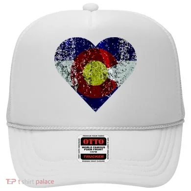 Colorado Flag Heart Hat