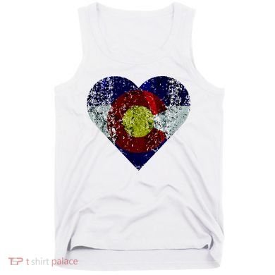 Colorado Flag Heart Tank Top