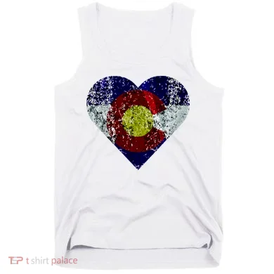 Colorado Flag Heart Tank Top