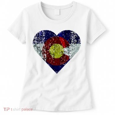 Colorado Flag Heart Women's T-Shirt
