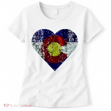 Colorado Flag Heart Women's T-Shirt