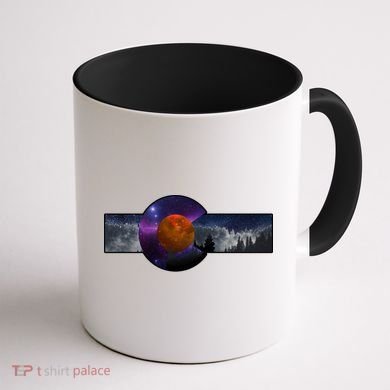 Colorado Flag Retro Mountains Wilderness Coffee Mug back