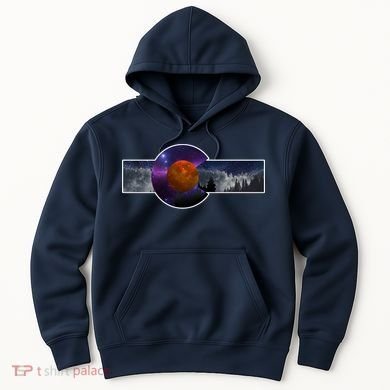 Colorado Flag Retro Mountains Wilderness Hoodie
