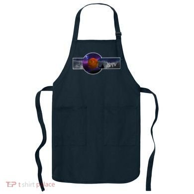 Colorado Flag Retro Mountains Wilderness Apron