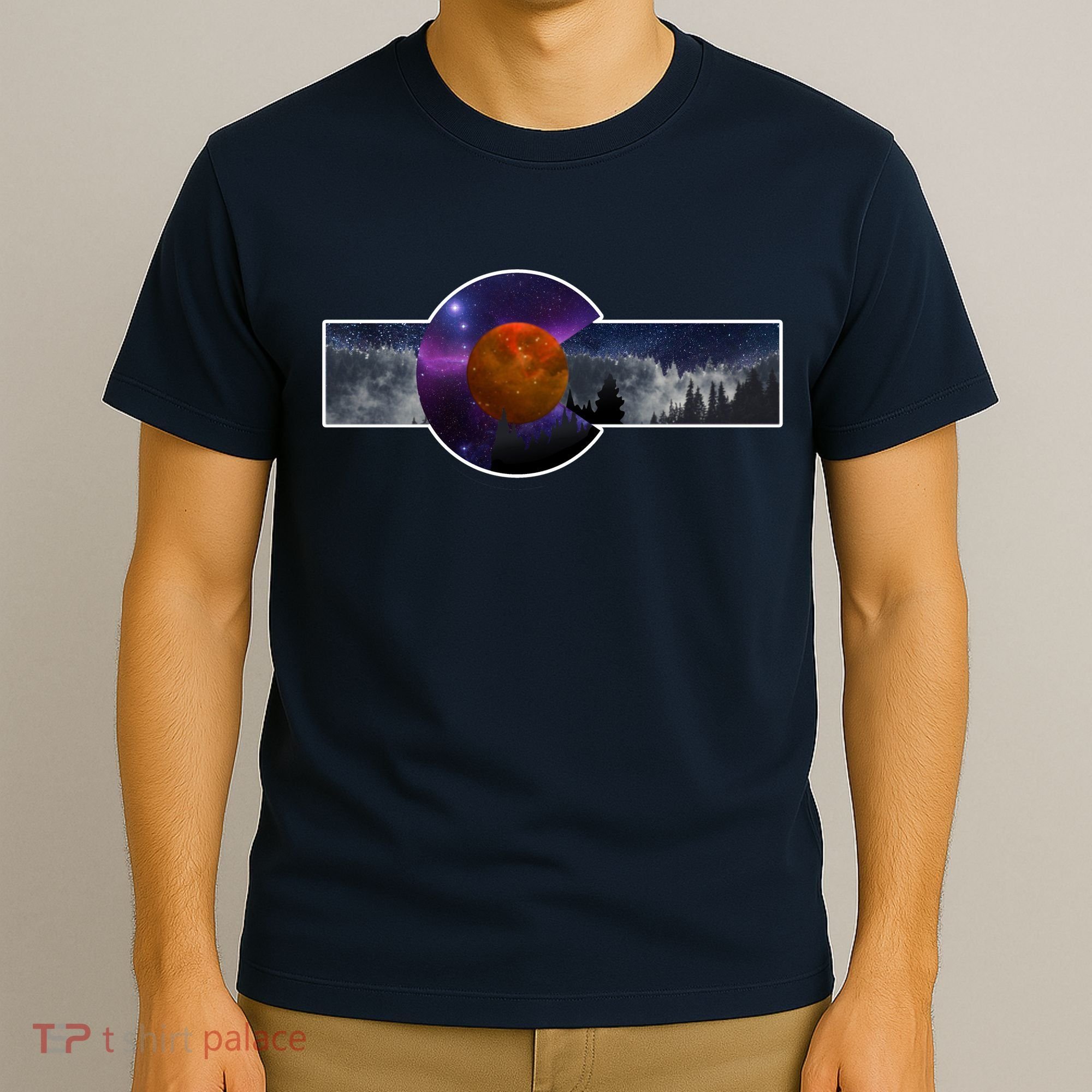Colorado Flag Retro Mountains Wilderness T-Shirt