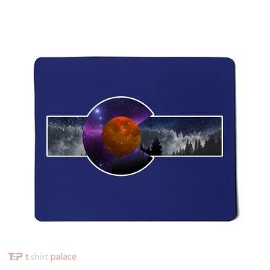 Colorado Flag Retro Mountains Wilderness Mousepad