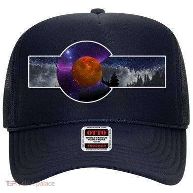 Colorado Flag Retro Mountains Wilderness Hat